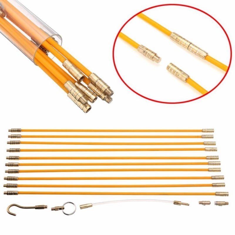 Fiberglass Rod with Thread for Cables /10m x 0.4mm