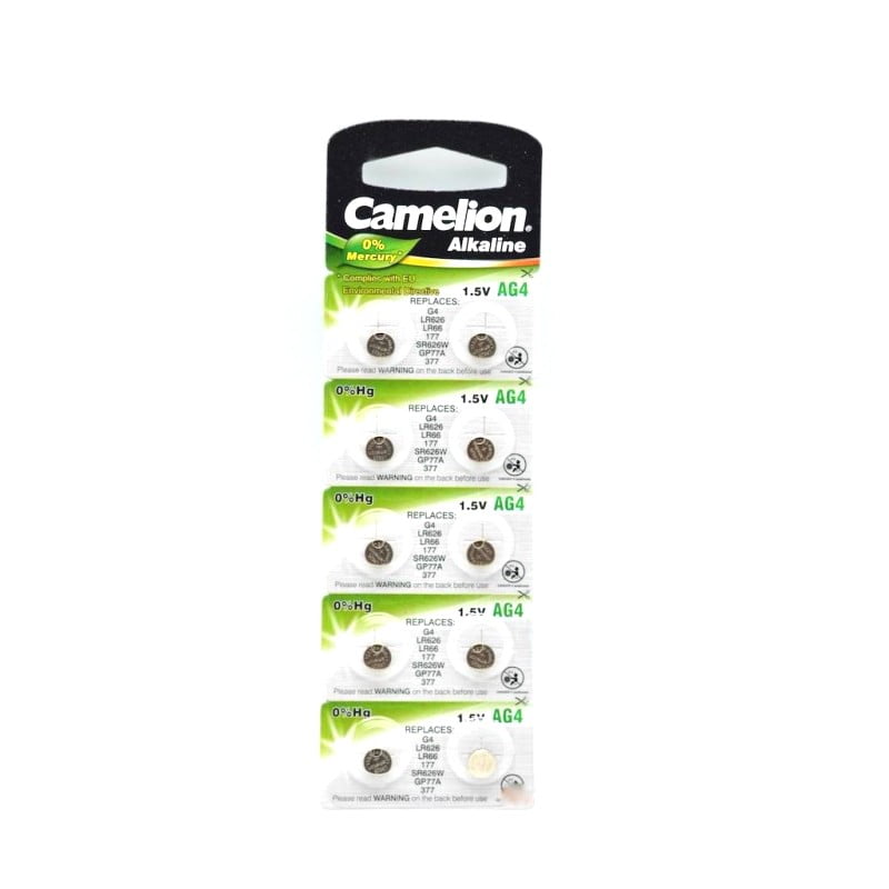 Camelion AG4 Alkaline Batteries 10 Pcs