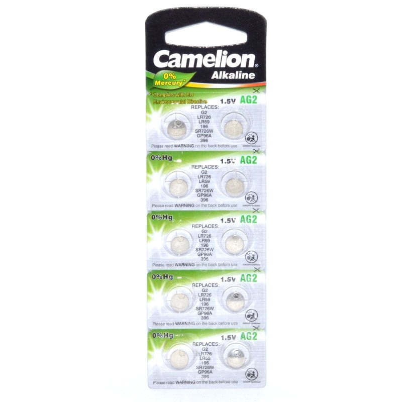 Camelion AG2 Alkaline Batteries 10 Pcs