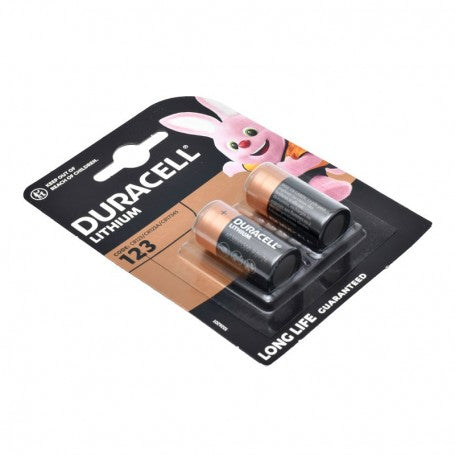 Duracell Lithium CR123/3V Battery - Blister 2 Pcs