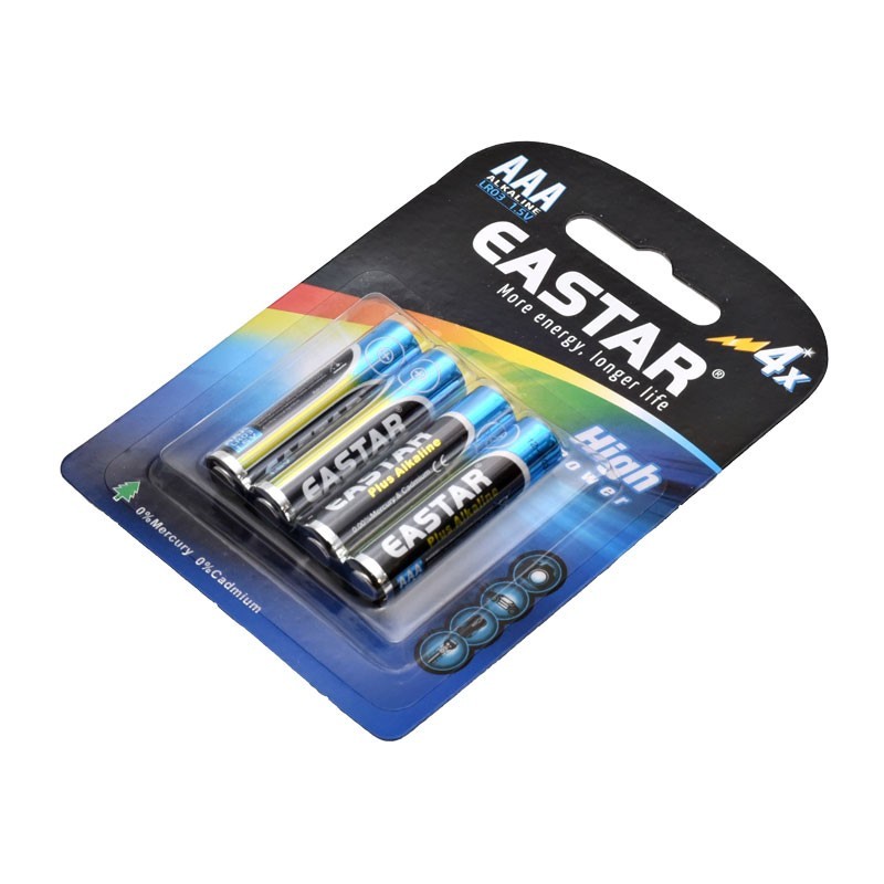 Eastar R3 - AAA 1.5V Alkaline High Performance Battery - Blister/4 pcs