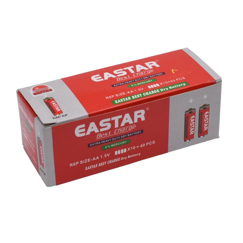 Eastar R6 - AA 1.5V Non-Alkaline Heavy Duty Battery - Box/40Pcs