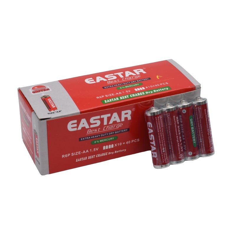 Eastar R6 - AA 1.5V Non-Alkaline Heavy Duty Battery - Box/40Pcs