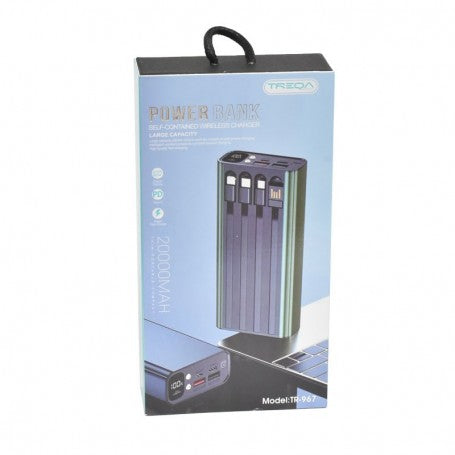 20000mAh Power Bank, 11-in-1 Super-Fast, PD 100W, USB, iPhone, Micro, Power Bank TR-967