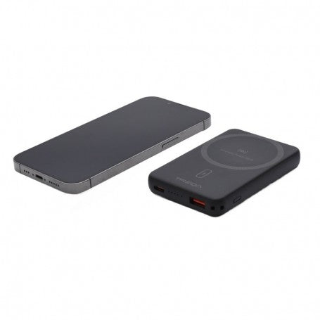 5000mAh Power Bank, Slim - 15W Magnetic Wireless, USB / TR-966 / Black
