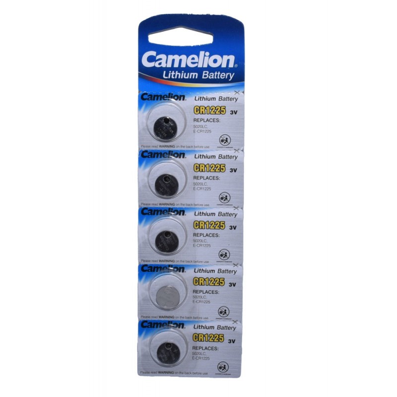 CR 1225 Li-Ion Camelion Batteries 5 Pcs