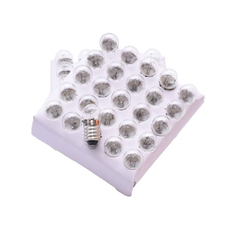 Flashlight Bulb E10 Thread, 18V, 50 Pieces
