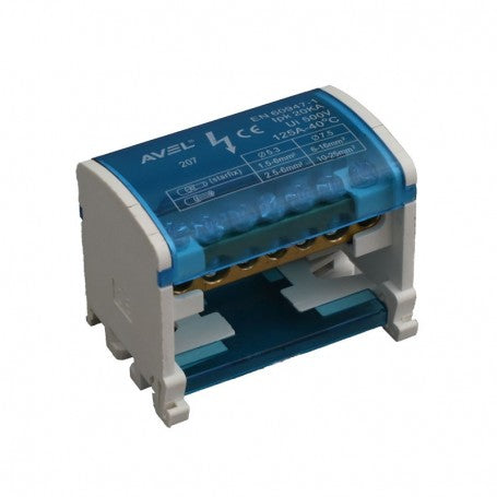 Electrical Distribution Block 207 - 125A / 500V 1.5-16mm / 2.5-25mm