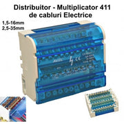Electrical Distribution Block 411 - 125A / 500V 1.5-25mm / 2.5-35mm