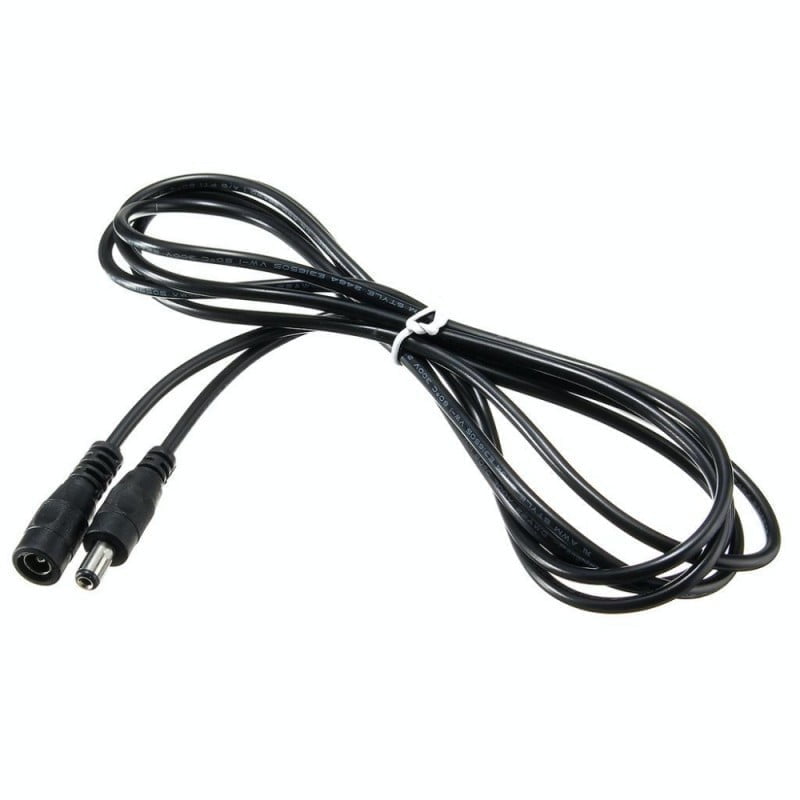2M DC Power Cable 2.1mm Male - Female