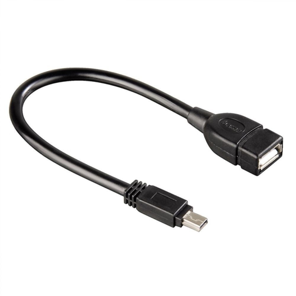 miniUSB Male to USB 2.0 Female Adapter Cable