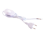White Cable with Plug and Dimmer 1.5m*2*0.5mm²