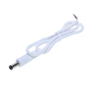 White DC 2.1mm Cable, Male-Female Set