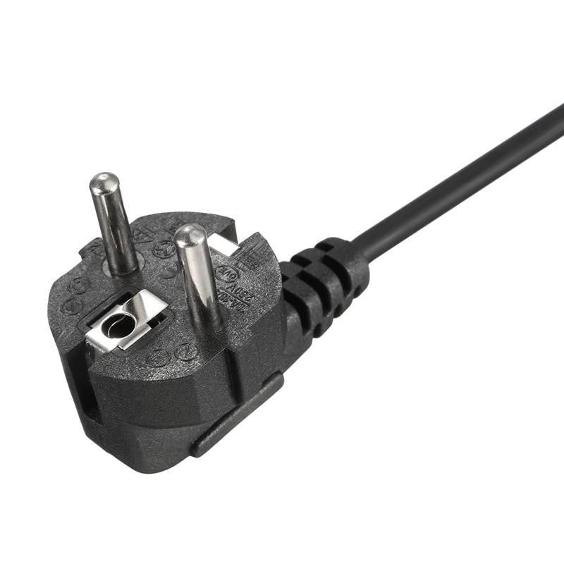 Laptop power cable with triangular 3-PIN plug, 1.5m length, 3x0.75mm2