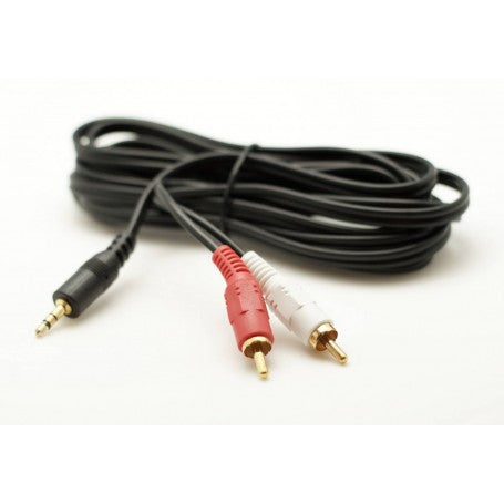 Audio Jack 3.5mm Male to 2 RCA Male Cable, 3m