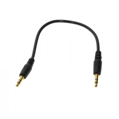 3.5mm Male Jack Audio Cable, 20cm, Gold-Plated Contacts