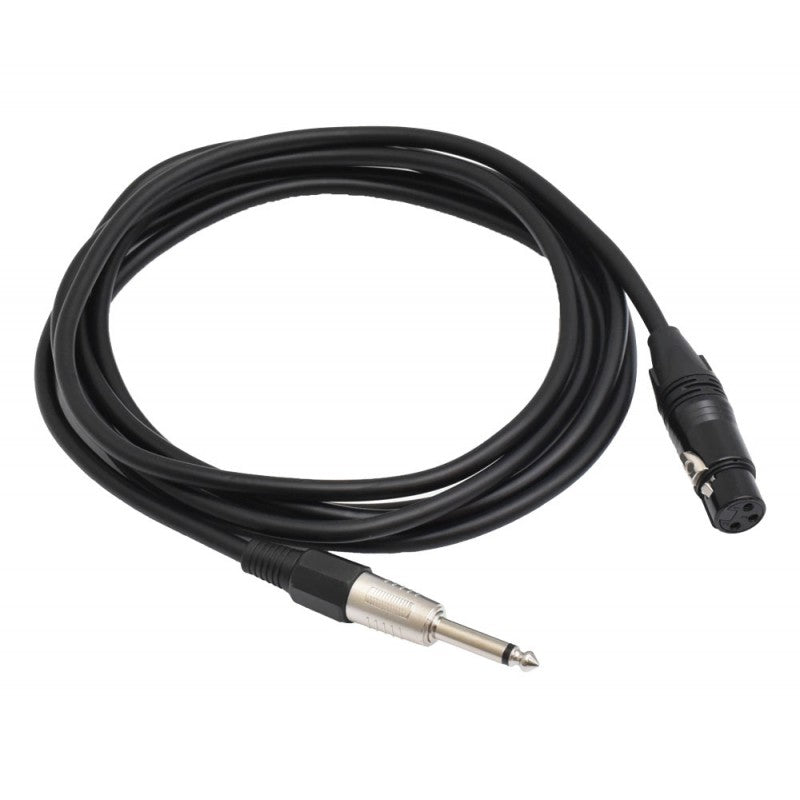 Audio Cable Jack 6.3 Male MO – XLR Female Prof – 6mm / 3m
