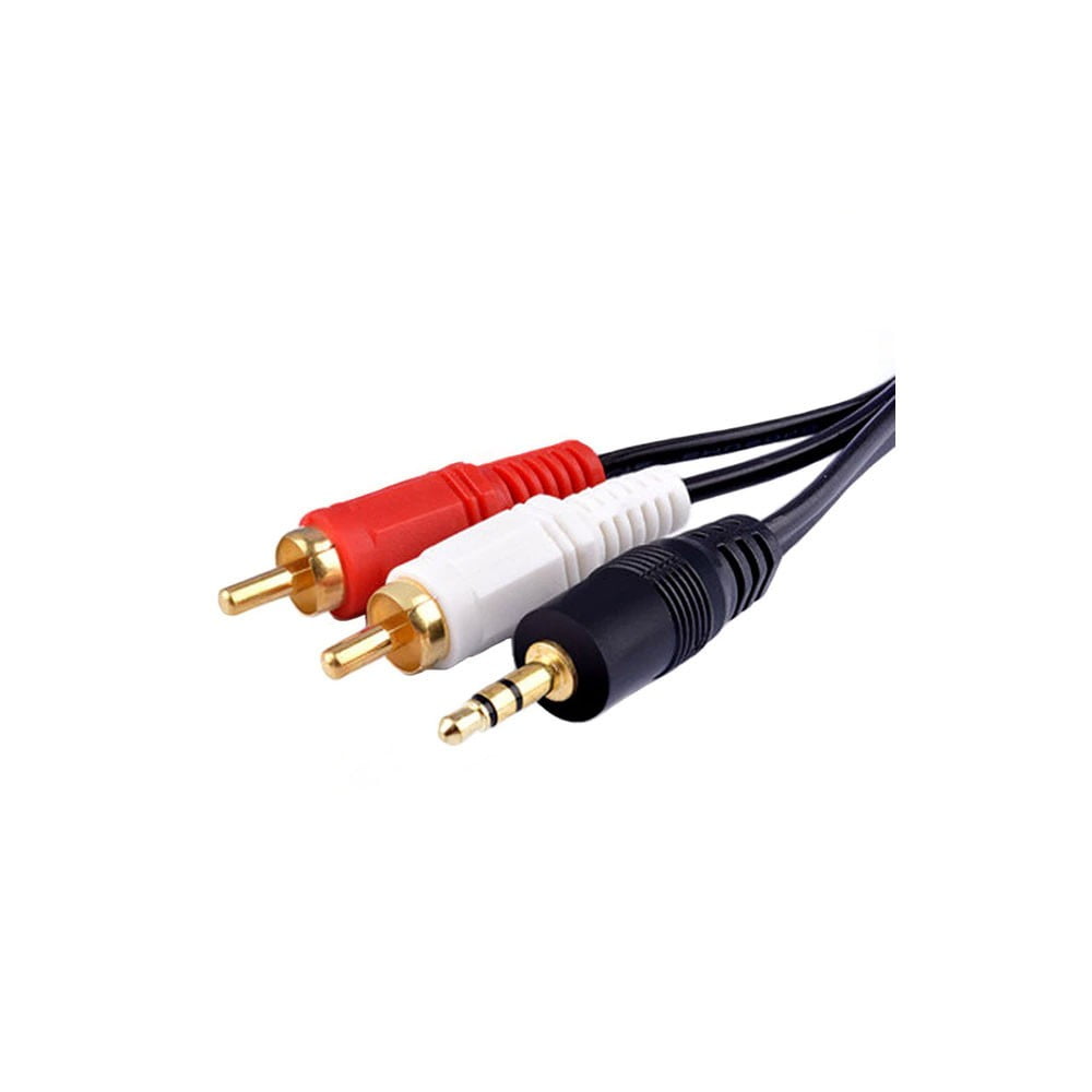 Audio Cable Jack 3.5mm Male - 2 RCA Male, 1.5m