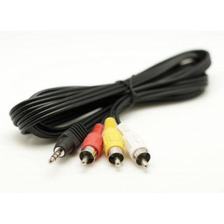 Auxiliary Cable Jack 3.5mm Male - 3 RCA Male, 5m