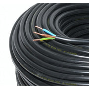 Electric Cable 3x2.5mm, MYYM, Stranded (Black), 100m Roll