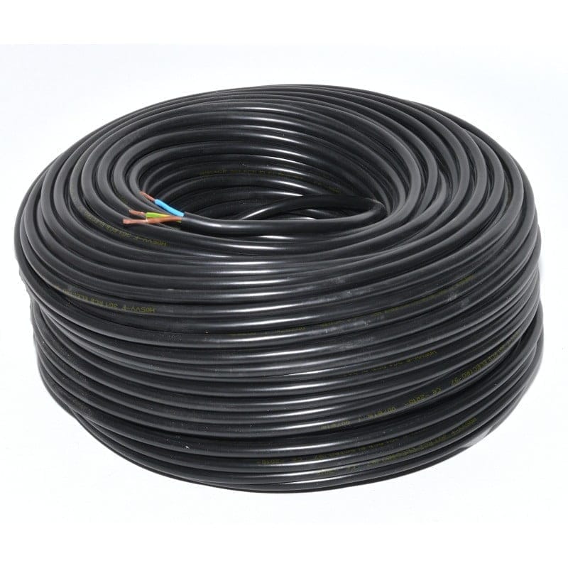 Electric Cable 3x1mm² Stranded MYYM (Black)