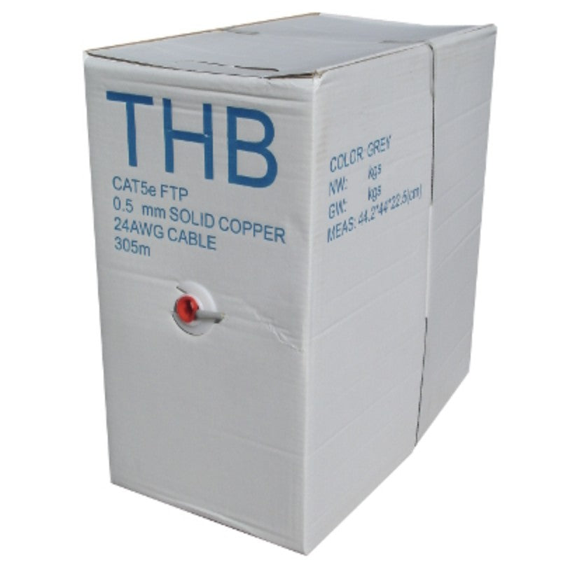 FTP Cable Reel, 305 meters, CAT5E, Full Copper Wires, THB