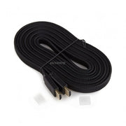 HDMI Male to HDMI Male Flat Braided Cable, ULTRA HD 4K-3D, 3m