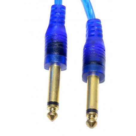 Jack 3.5mm Stereo Male to 2x Jack 6.3mm Mono Male Siliconized Cable, 5m, Professional
