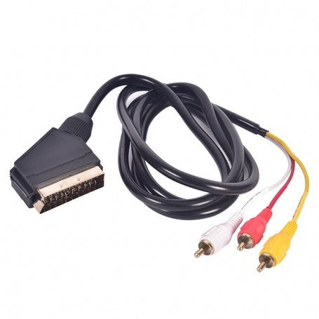Scart Cable 21 Pin - 3 RCA, 1.5m