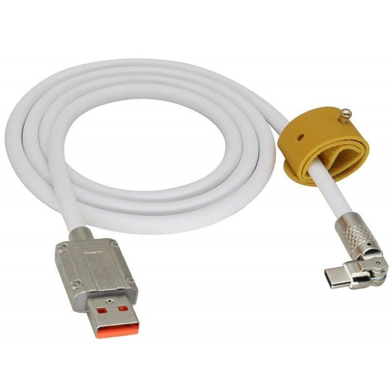 Super Fast 120W USB Type C Cable - White/Black CA-8833
