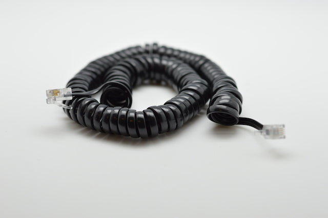Telephone-Handset Cord 4-wire 2.1m/black