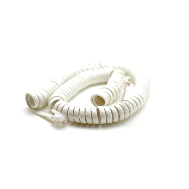 Handset coil cord 4-wire 4.5 meters