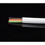 White Telephone Cable, 4-Wire, 100m/Roll