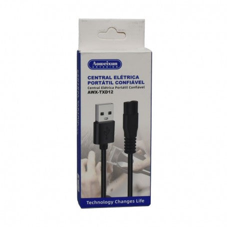 USB Cable with RC D-type Plug for Hair Clippers / TXD12