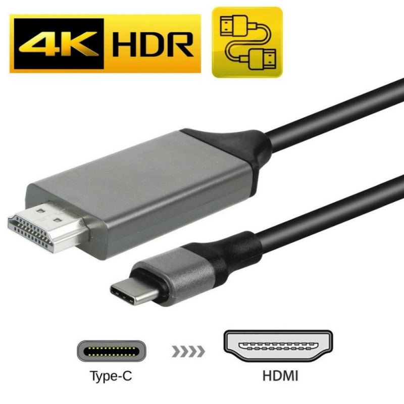 USB Type-C 3.1 to HDMI 2.0 Cable, 2K*4K, 2M