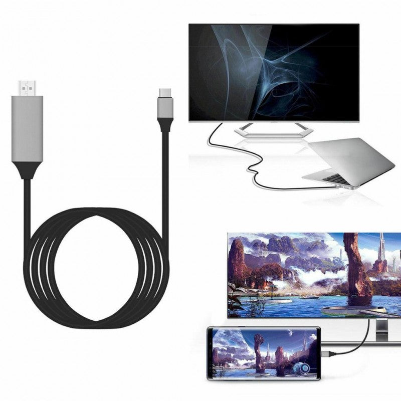 USB Type-C 3.1 to HDMI 2.0 Cable, 2K*4K, 2M