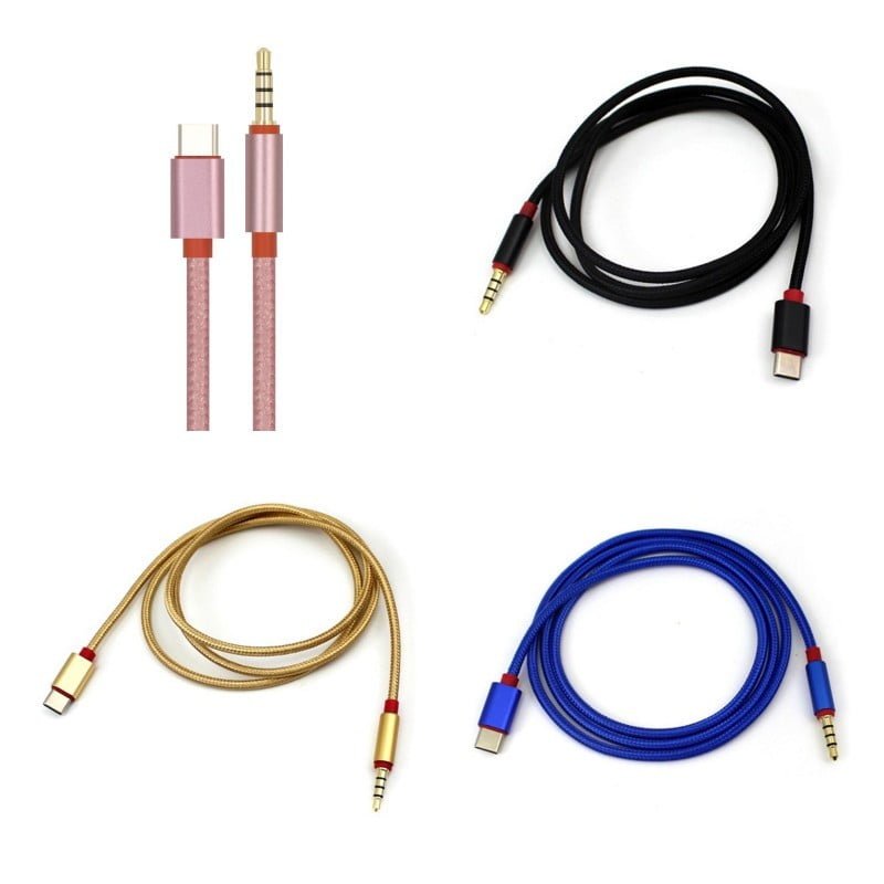 USB Type-C to 3.5mm Male Aux Cable
