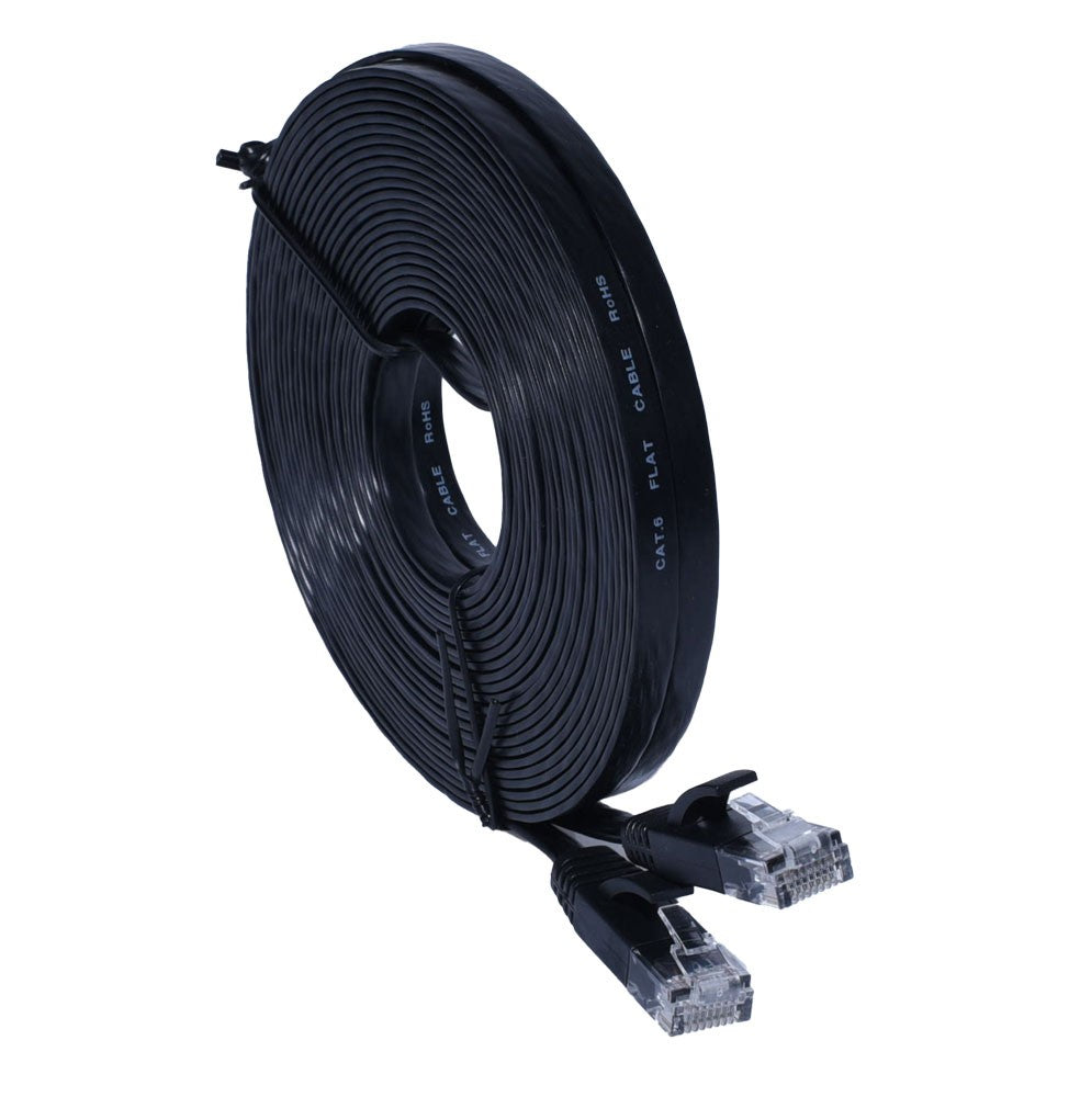 Flat CAT6 Gigabit UTP Cable, 20m
