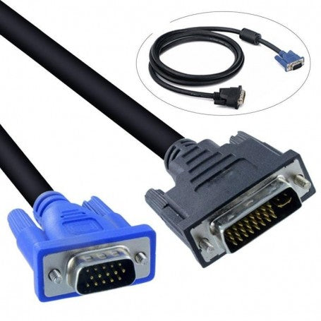 DVI 24+5 to VGA Video Cable, 1.5m