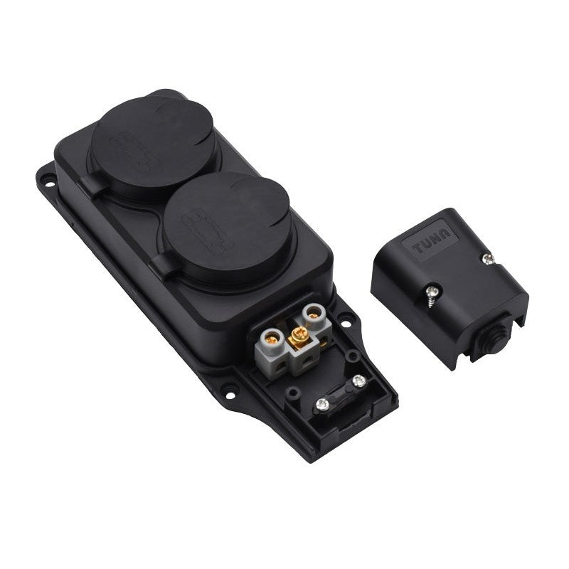 2-Socket Extension Lead Head with Rubber Cover, 3500W