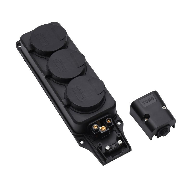 3-Way Power Strip Head with Rubber Cover, 3500W