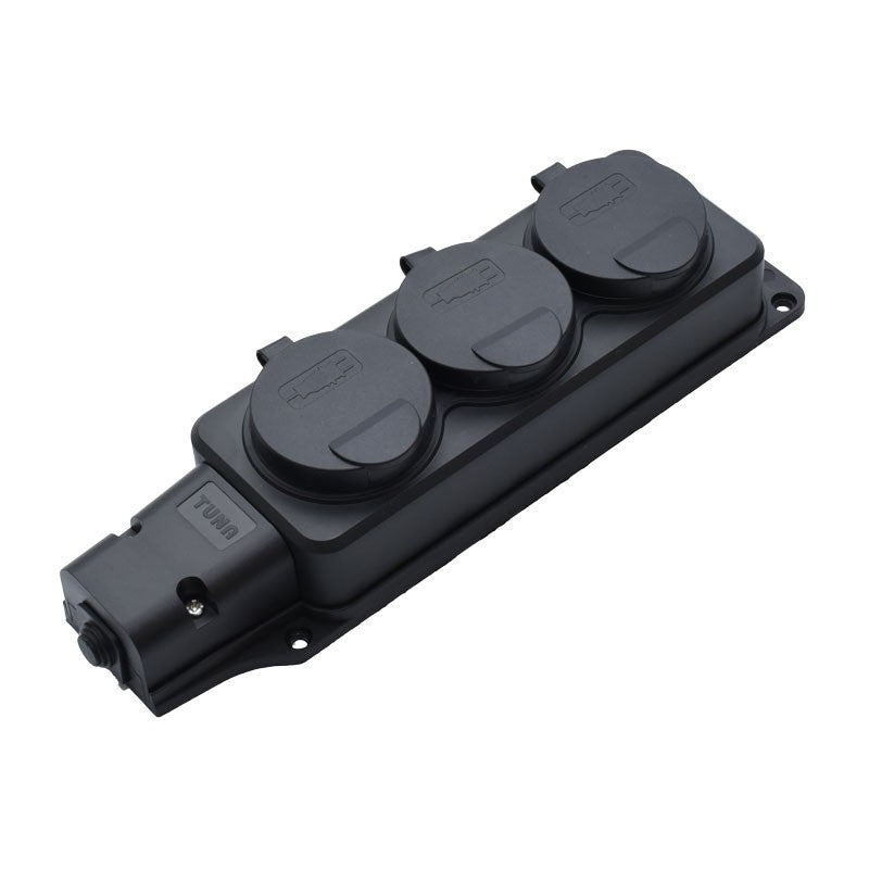 3-Way Power Strip Head with Rubber Cover, 3500W