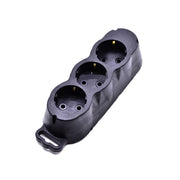 Professional Extension Cable, 3 Schuko Sockets, Rubberized, Grounded, with Circuit Breaker