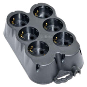 6-Socket Rubberized Extension Lead with CP