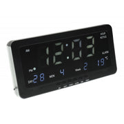 Digital Clock, White LED Display, Alarm