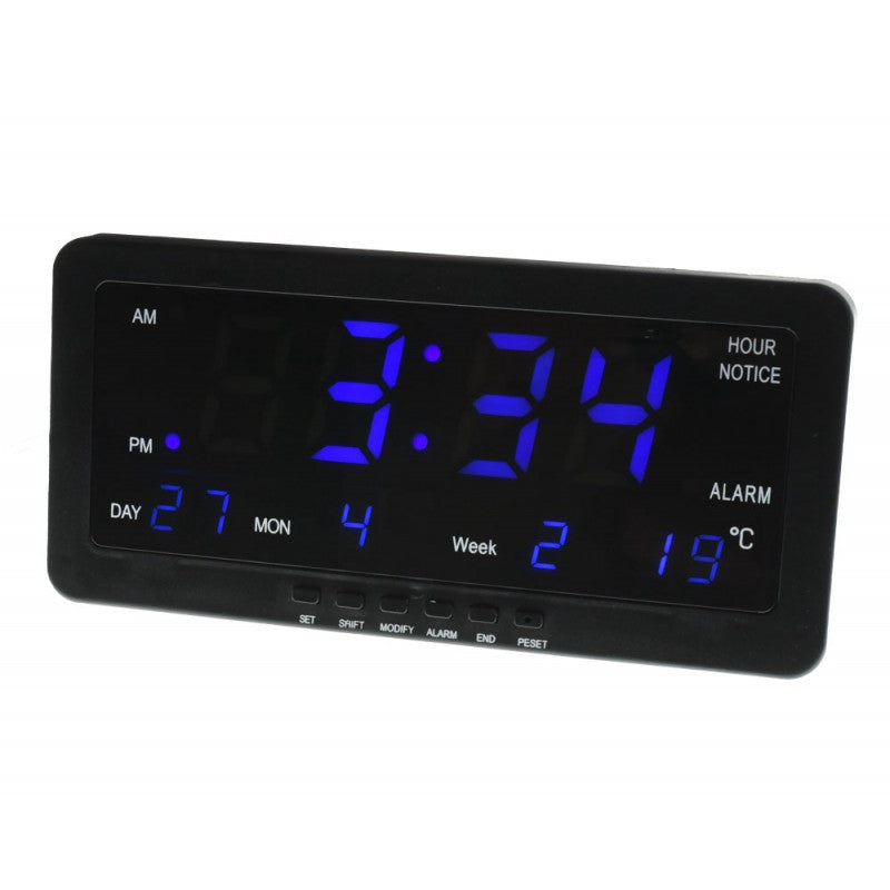 Blue LED Digital Alarm Clock
