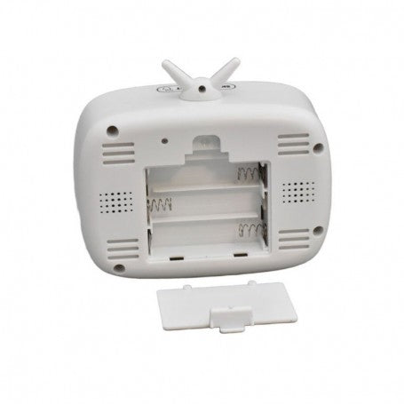 GH-180 White Digital Retro TV Clock
