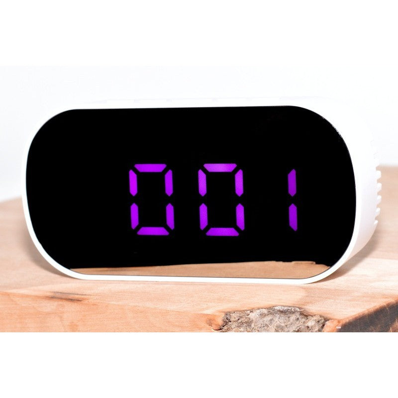 Digital Mirror Clock 6506 with Purple LED