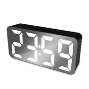 Digital Mirror Clock, White LED, Alarm