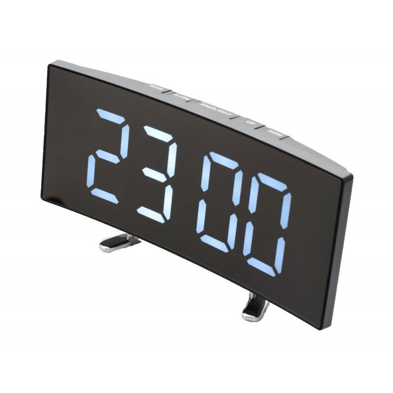 DT-6507 Clock White LED LCD Mirror